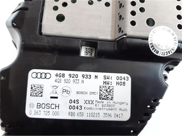 לוח שעונים דיגיטלי לאודי A6 2011-2018