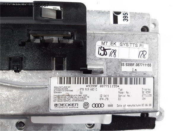 צג בקרה למערכת מולטימדיה לאודי A6 2005-2011