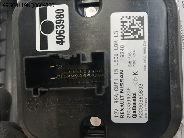 מודול לפנס קסנון ראשי שמאל לרנו גרנד קופה (מגאן) 2017-2025